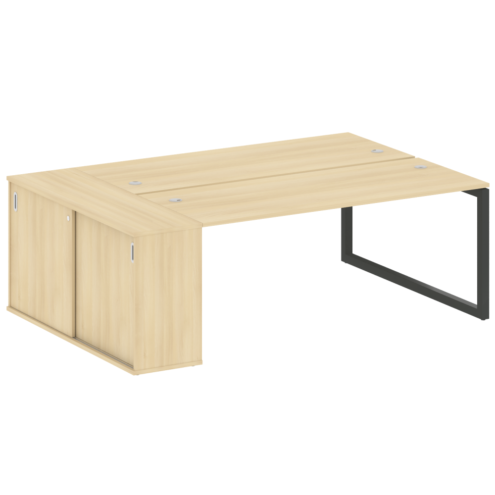 Metal System Quattro Р. ст. с шкафом-купе на О-образном м/к  50БО.РС-СШК-1.5 Т