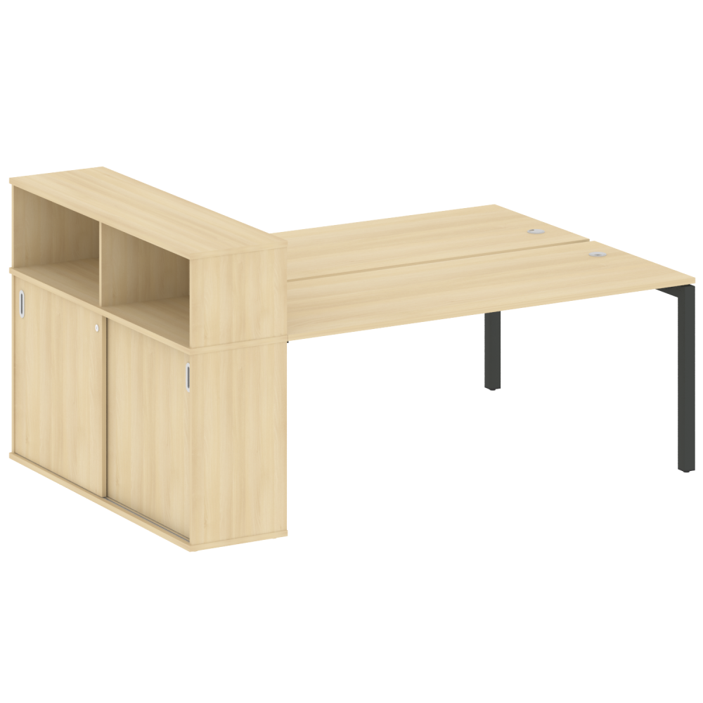 Metal System Quattro Р. ст. с шкафом-купе на П-образном м/к  50БП.РС-СШК-2.5 Т