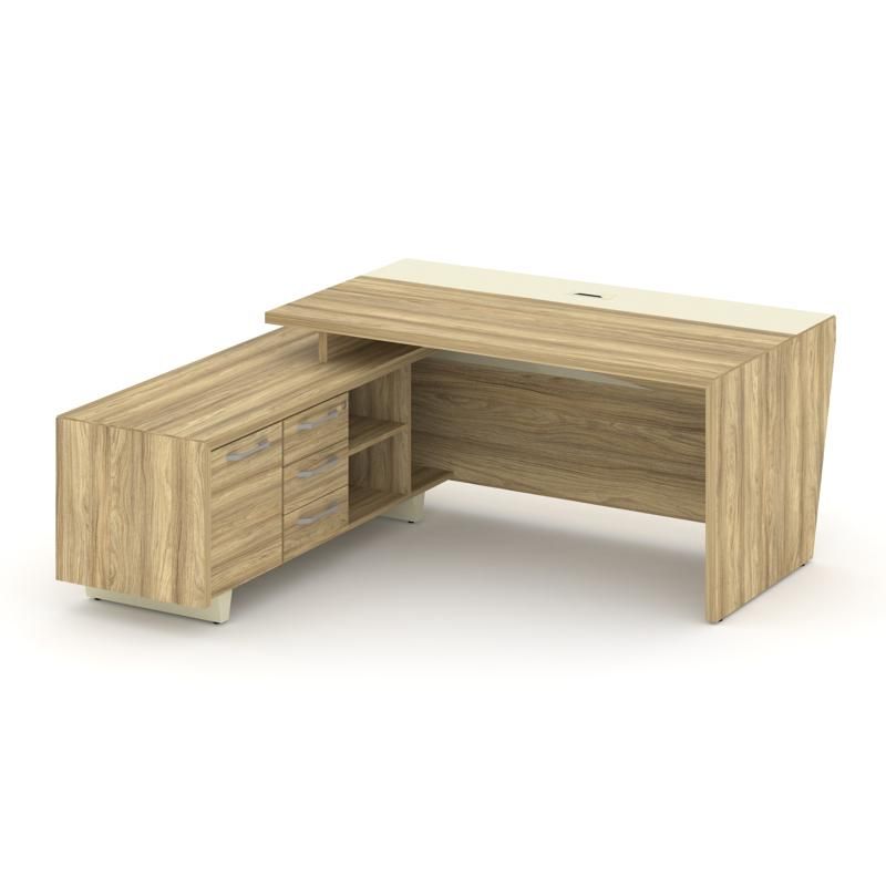 Corner Стол руководителя с опорной тумбой, левый COR.SRT-18 (L)