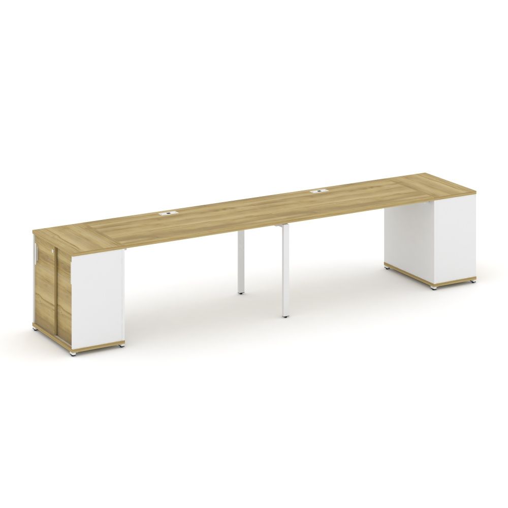 Concept Рабочая станция с опорными шкафом-купе  CN.ORS-235 W
