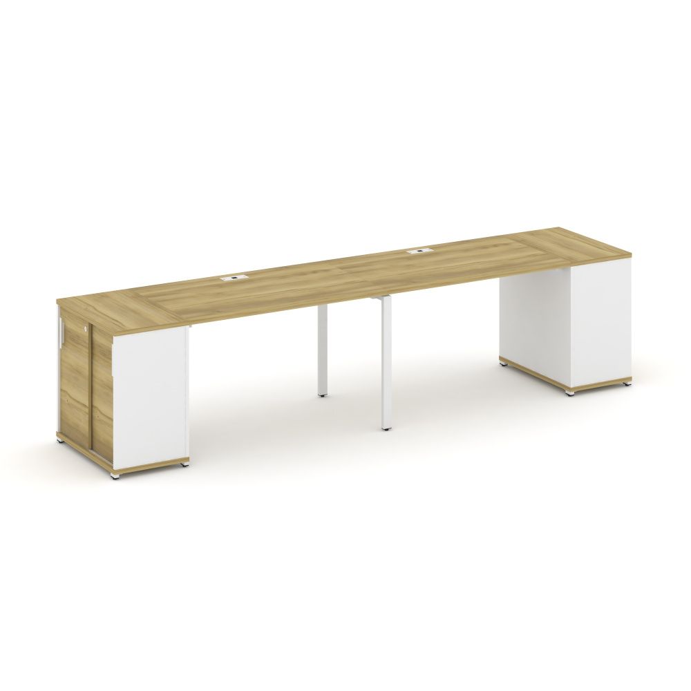 Concept Рабочая станция с опорными шкафом-купе  CN.ORS-234 W