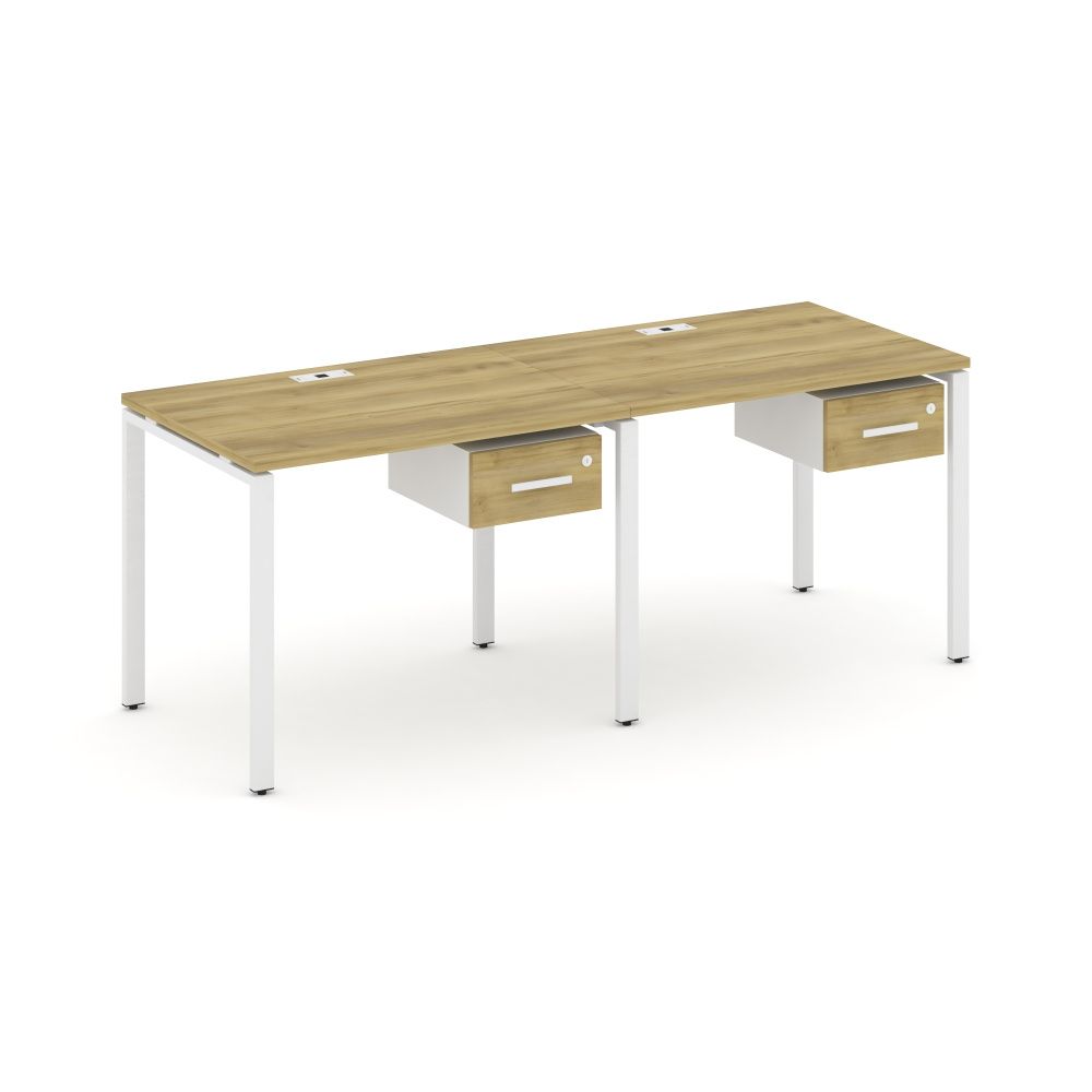 Concept Рабочая станция односторонняя с подвес. тумбами 2 места  CN.ORS-109 W