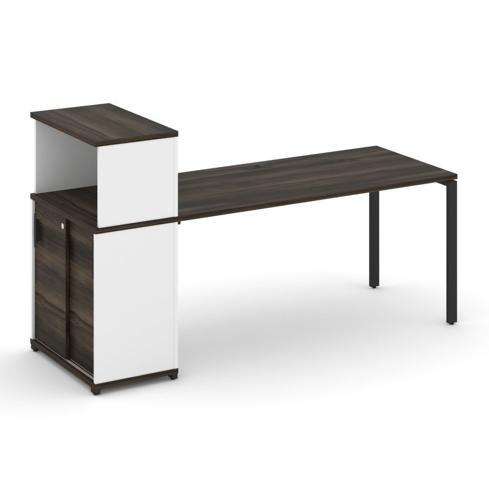 Concept Стол рабочий с опорным шкафом-купе с надставкой низ.  CN.SP-240 B
