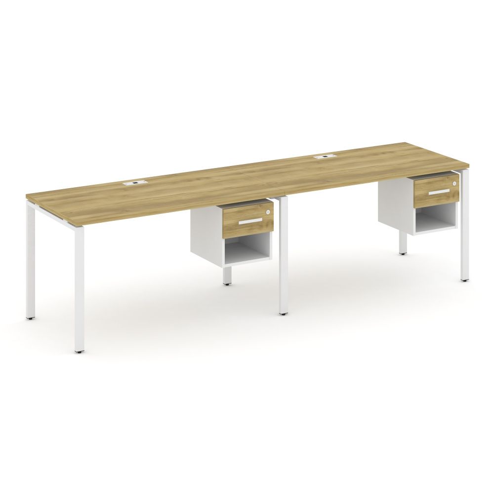 Concept Рабочая станция односторонняя с подвес. тумбами 2 места  CN.ORS-119 W